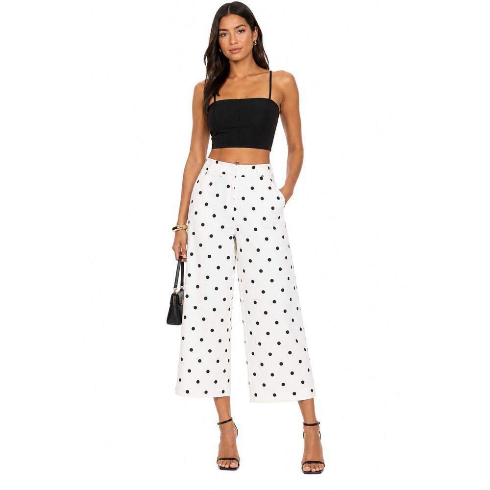 House of Harlow 1960 x REVOLVE Gwen Polka Dot Culottes NWT Size XS - Picture 2 of 6
